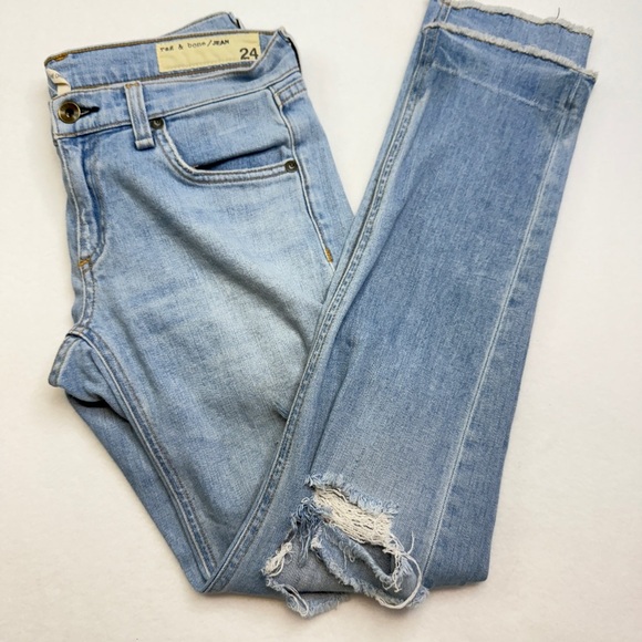 rag & bone Size 24 Distressed Jeans - Picture 1 of 5